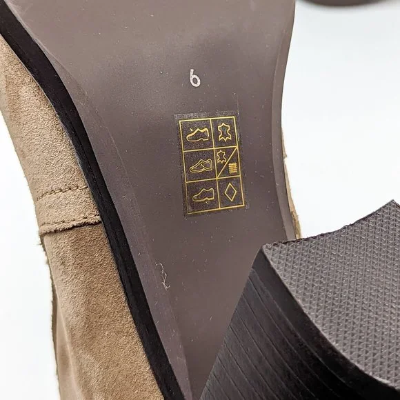 Jeffrey Campbell Women Jolena Natural Suede Western Pointy Boots size 6 - Picture 7 of 12